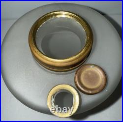 Farmor Kerosene Lamp Satin White with Model A Burner Both Rare & HTF