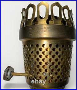 Farmor Kerosene Lamp Satin White with Model A Burner Both Rare & HTF