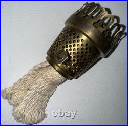 Farmor Kerosene Lamp Satin White with Model A Burner Both Rare & HTF