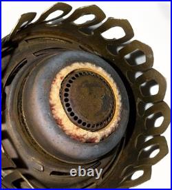 Farmor Kerosene Lamp Satin White with Model A Burner Both Rare & HTF