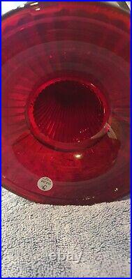 Fenton Aladdin Special Limited Edition 1996 Ruby Red Grand Vertique Lamp 364/500