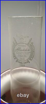 Fenton Aladdin Special Limited Edition 1996 Ruby Red Grand Vertique Oil Lamp