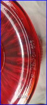 Fenton Aladdin Special Limited Edition 1996 Ruby Red Grand Vertique Oil Lamp