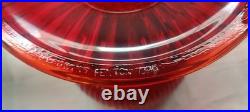 Fenton Aladdin Special Limited Edition 1996 Ruby Red Grand Vertique Oil Lamp