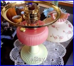 Fenton Kerosene Aladdin Lamp Le #2 Of 750 Orignal Box 1997 Brass Parts