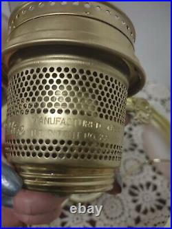 Fenton LE #122 HP Aladdin Lincoln Drape Oil Kerosene Lamp Knights Mystic Light