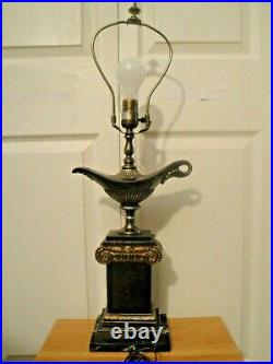 Frederick Cooper Metal Lamp Regency Column Alladin Kerosene Oil Lamp 28