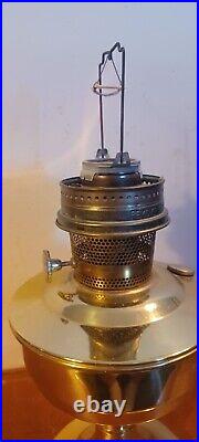 Good Used Aladdin Brass Model 23 Oil Kerosene Lamp (Br)