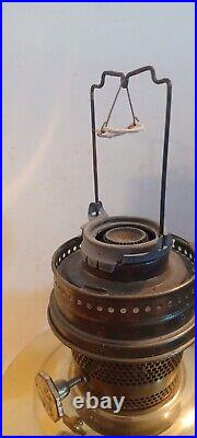 Good Used Aladdin Brass Model 23 Oil Kerosene Lamp (Br)