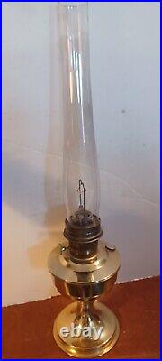 Good Used Aladdin Brass Model 23 Oil Kerosene Lamp (Br)