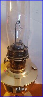 Good Used Aladdin Brass Model 23 Oil Kerosene Lamp (Br)