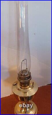 Good Used Aladdin Brass Model 23 Oil Kerosene Lamp (Br)