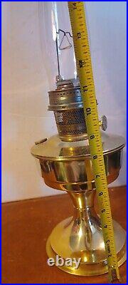 Good Used Aladdin Brass Model 23 Oil Kerosene Lamp (Br)