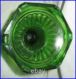 Green Aladdin Model B Corinthian Table Lamp with Burner & Shade, Model B-102