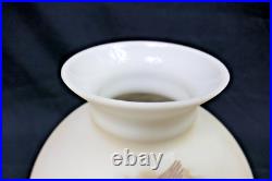 HTF Aladdin Mallard Duck & Canada Geese Milk Glass Rayo Kerosene Lamp Shade M545