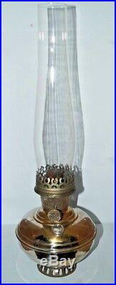 HTF Antique 1915 -16 Aladdin #6 & 1914 Oil FOUNT #102 Lamp WithORIG Flame Spreader