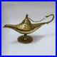 Handmade Egyptian Brass Aladdin Lamp Vintage Antique Oriental Collectible Decor