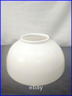 Hanging Oil Lamp Glass Shade Opal White 14 and 6.25