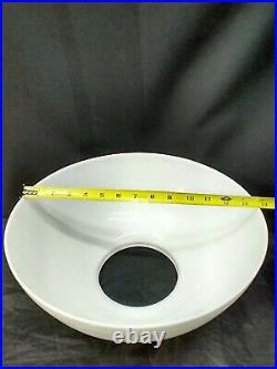 Hanging Oil Lamp Glass Shade Opal White 14 and 6.5