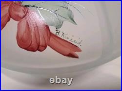 Holiday Holly Berry Hand Painted Kerosene Oil Lamp Shade 10 Fitter Aladdin Rayo