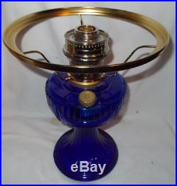 Kerosene Oil Aladdin New Lamp Lincoln Drape Blue