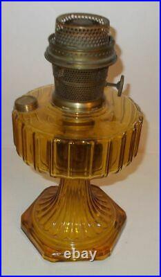 Kerosene Oil Aladdin Table Lamp Corinthian Original Yellow Gold