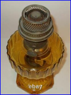 Kerosene Oil Aladdin Table Lamp Corinthian Original Yellow Gold