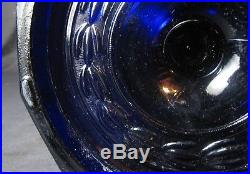 Kerosene Oil Aladdin Tall Cobalt Blue Lincoln Drape Lamp Model B Burner