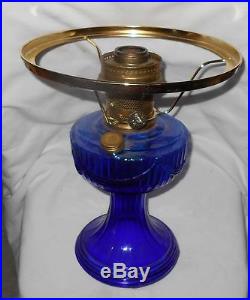 Kerosene Oil Blue Aladdin Lamp & shade