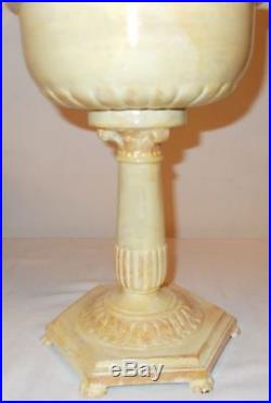 Kerosene oil long stem Aladdin table lamp with shade