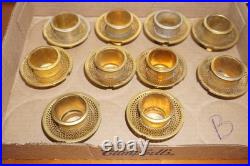 LOT of 10 Aladdin Brass Outer Wick Tube For Model B Burners for Mantle Lamps
