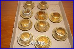 LOT of 10 Aladdin Brass Outer Wick Tube For Model B Burners for Mantle Lamps