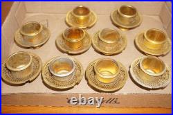 LOT of 10 Aladdin Brass Outer Wick Tube For Model B Burners for Mantle Lamps