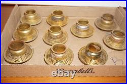 LOT of 10 Aladdin Brass Outer Wick Tube For Model B Burners for Mantle Lamps