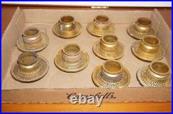 LOT of 10 Aladdin Brass Outer Wick Tube For Model B Burners for Mantle Lamps