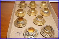 LOT of 10 Aladdin Brass Outer Wick Tube For Model B Burners for Mantle Lamps
