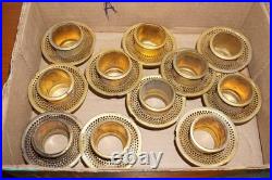 LOT of 11 Aladdin Brass Outer Wick Tube For Model B Burners for Mantle Lamps