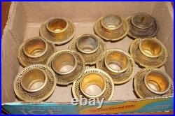 LOT of 11 Aladdin Brass Outer Wick Tube For Model B Burners for Mantle Lamps