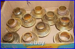 LOT of 11 Aladdin Brass Outer Wick Tube For Model B Burners for Mantle Lamps