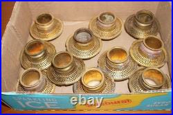 LOT of 11 Aladdin Brass Outer Wick Tube For Model B Burners for Mantle Lamps