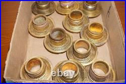 LOT of 11 Aladdin Brass Outer Wick Tube For Model B Burners for Mantle Lamps