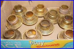 LOT of 11 Aladdin Brass Outer Wick Tube For Model B Burners for Mantle Lamps
