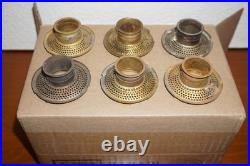 LOT of 8 Aladdin Brass Outer Wick Tube For Model 12 Burners for Mantle Lamps
