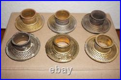 LOT of 8 Aladdin Brass Outer Wick Tube For Model 12 Burners for Mantle Lamps