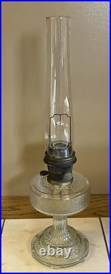 LP14 Aladdin Lamp Clear Glass Base Colonial Marked Model A untested