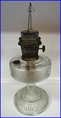 LP14 Aladdin Lamp Clear Glass Base Colonial Marked Model A untested