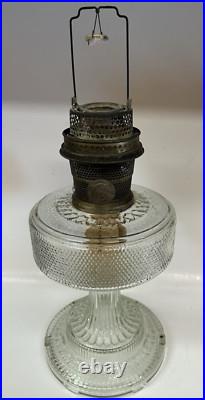 LP14 Aladdin Lamp Clear Glass Base Colonial Marked Model A untested