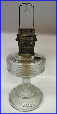LP14 Aladdin Lamp Clear Glass Base Colonial Marked Model A untested