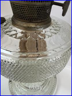 LP14 Aladdin Lamp Clear Glass Base Colonial Marked Model A untested