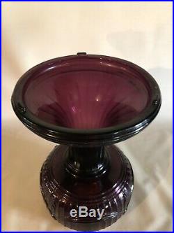 Lamp #2- Aladdin Amethyst Short Lincoln Drape Kerosene Oil Lamp NOS Dated 2004